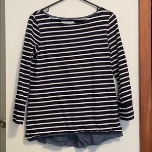 Loft Boatneck Lightweight Pullover Sweater- M